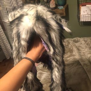 Furry hat with pockets EDC raves